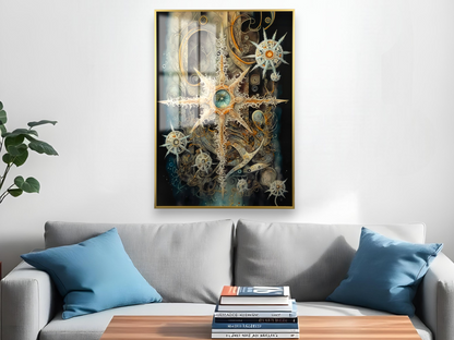 Mystical Sacred Geometry Abstract AI Wall Art