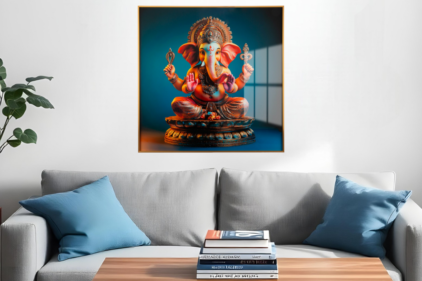 Vibrant Lord Ganesha Wall Art