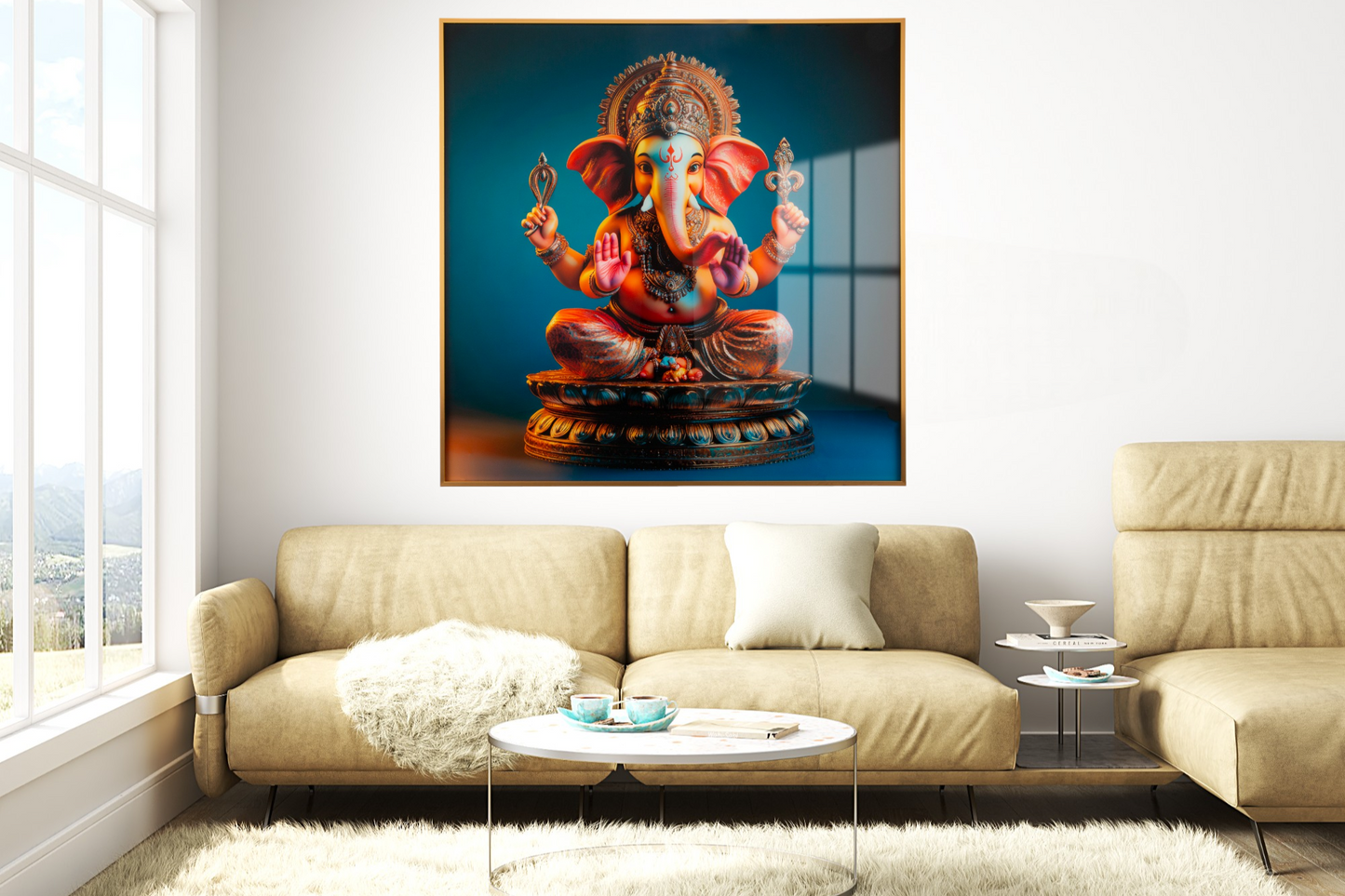 Vibrant Lord Ganesha Wall Art