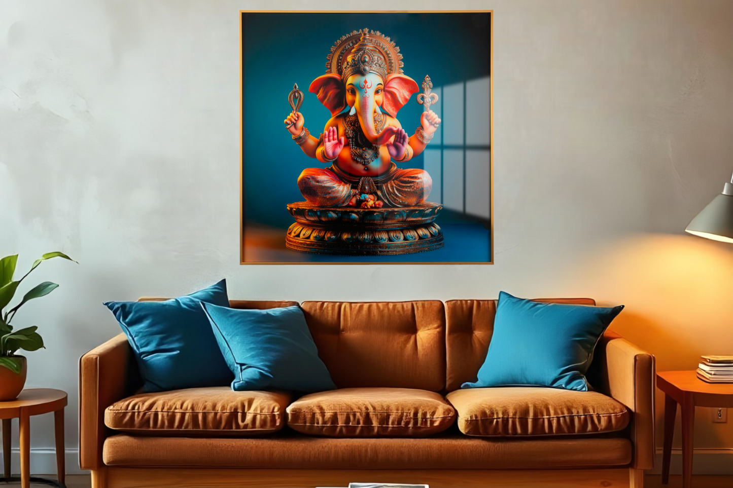 Vibrant Lord Ganesha Wall Art